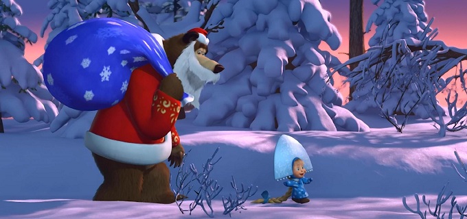Сценарий Нового Года - Маша и медведь Дед Мороз